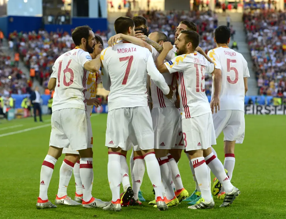 Partido Croacia-España en la Eurocopa 2016