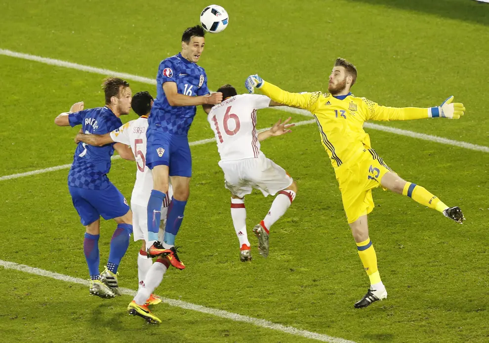 España dejó escapar ante Croacia el primer puesto de grupo en la Eurocopa.