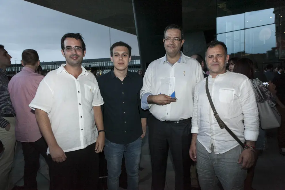Representantes de Aspanoa, que ganó el premio Caixabank a la mejor web de ONG.