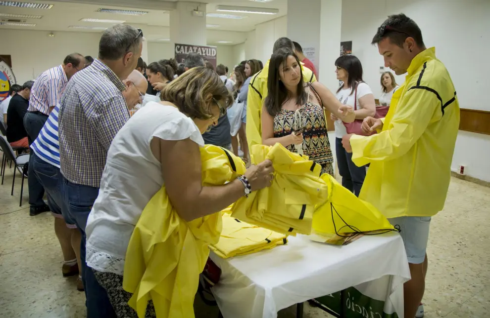 Inscripción de peñistas en Calatayud a tres días de San Roque