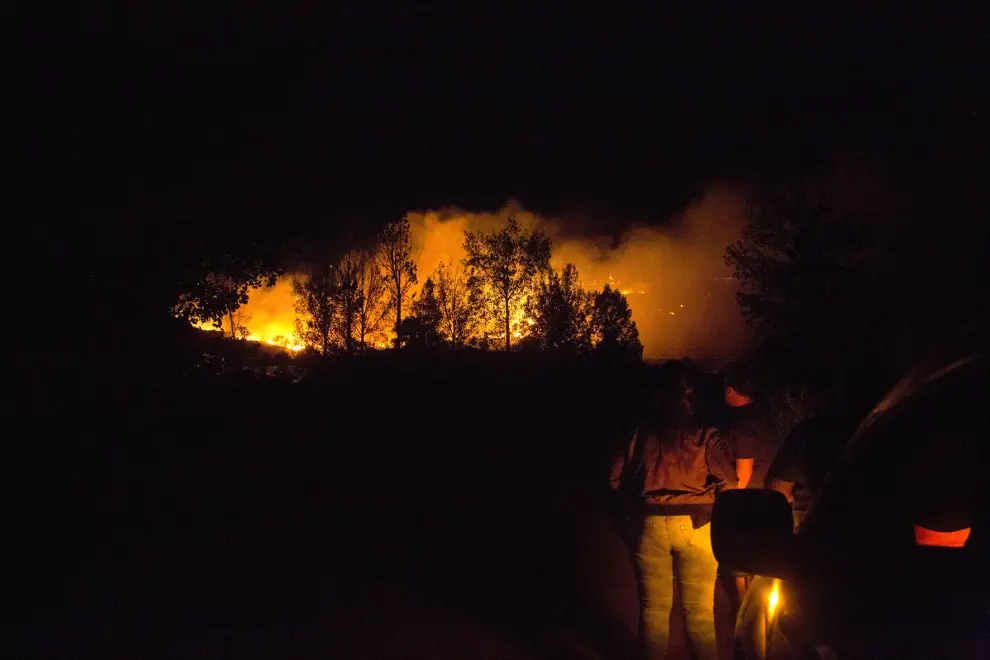 Incendio en Nuévalos, imagen de archivo.