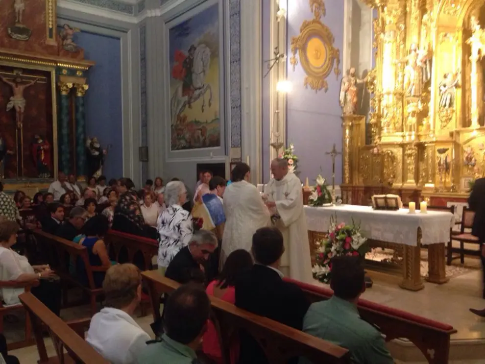 Celebración de la misa baturra en honor de la Virgen del Molino.