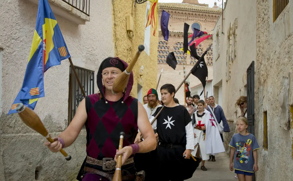 Los pasacalles medievales recorrieron y animaron ayer las calles de Torralba.