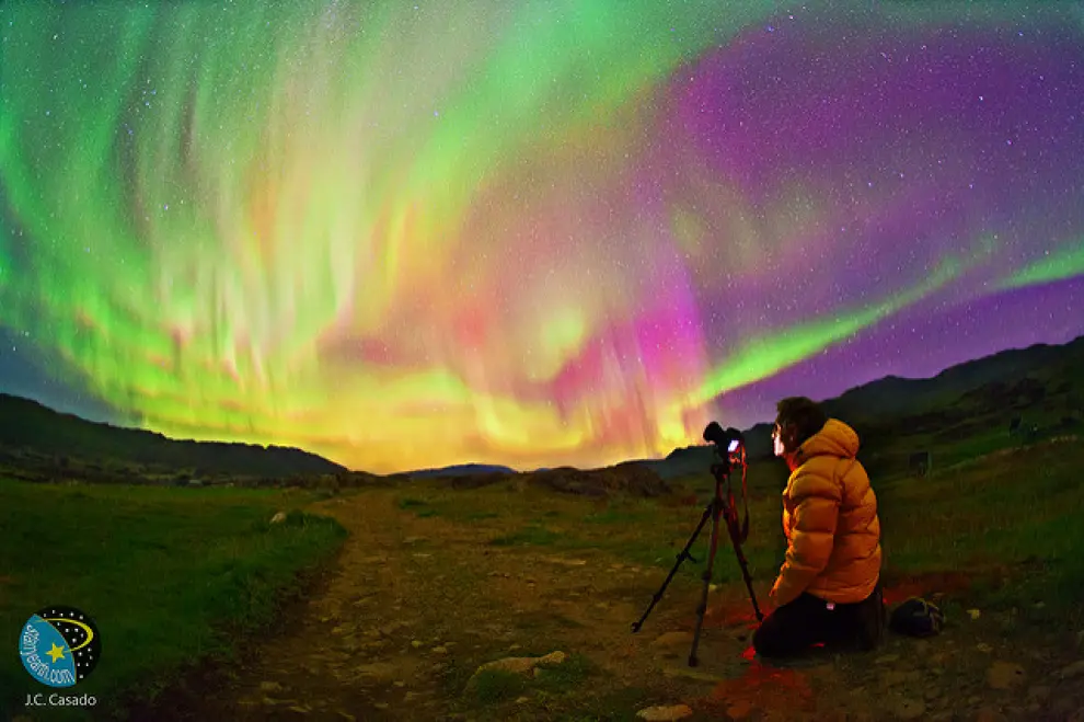 A comienzos de septiembre, el proyecto europeo Stars4all emitirá en directo desde Groenlandia auroras boreales como esta.