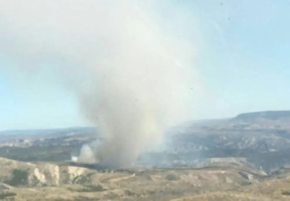 Incendio en Ejulve (Teruel). @Atbrif