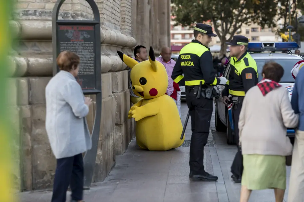 Pikachu y Marshall se meten en líos en las Fiestas del Pilar