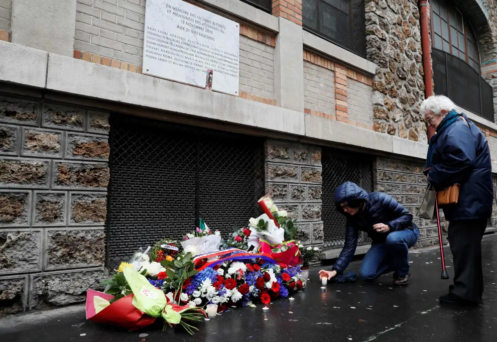 Conmemoración del atentado del 13N en París.