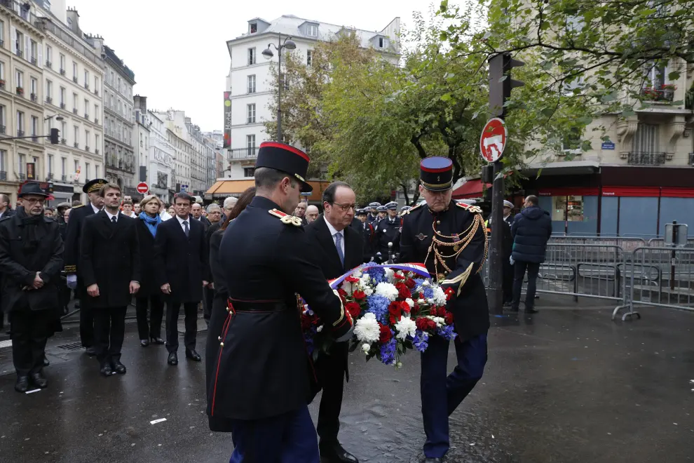 Conmemoración del atentado del 13N en París.