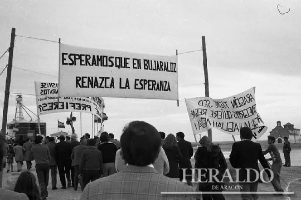 Celebración del Día de la Provincia en Bujaraloz, el 17 de noviembre de 1974