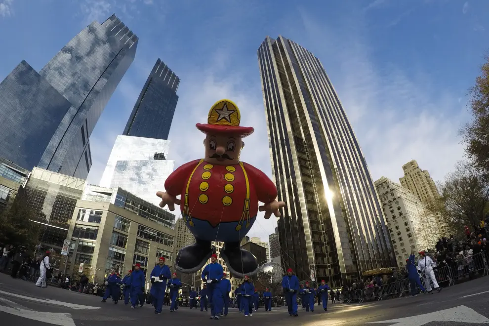 Los dibujos animados invaden Nueva York por el día de Acción de Gracias