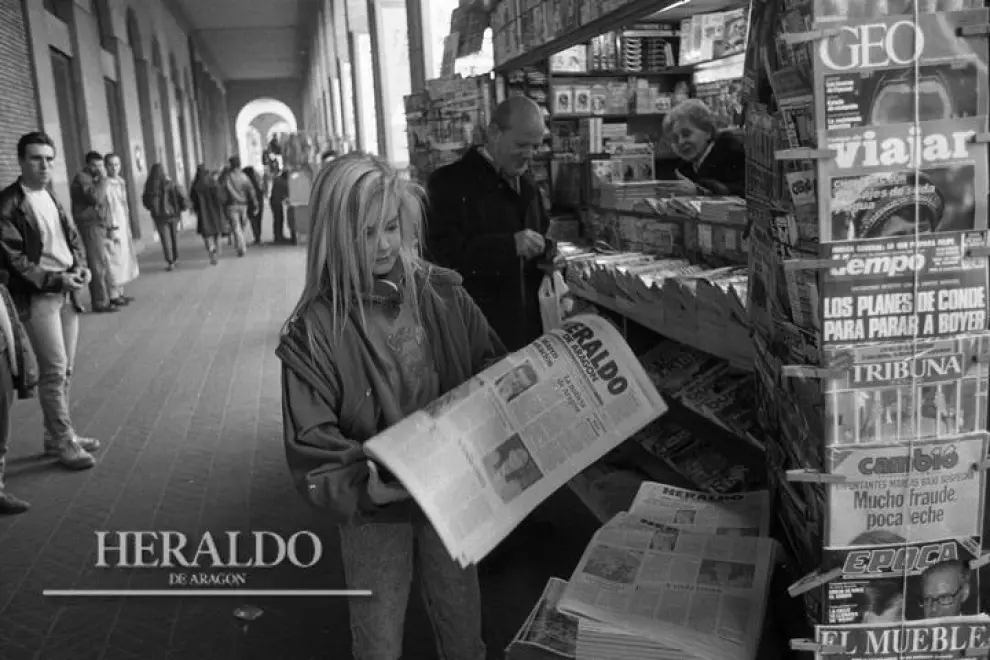 El 26 de noviembre de 1988 HERALDO DE ARAGÓN regaló su ejemplar a los lectores con motivo de su cambio de formato y ampliación de contenidos