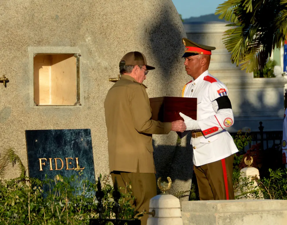 Fidel, enterrado en Santiago de Cuba