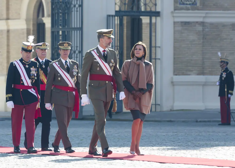 El Rey preside los actos del aniversario de la Academia General Militar.