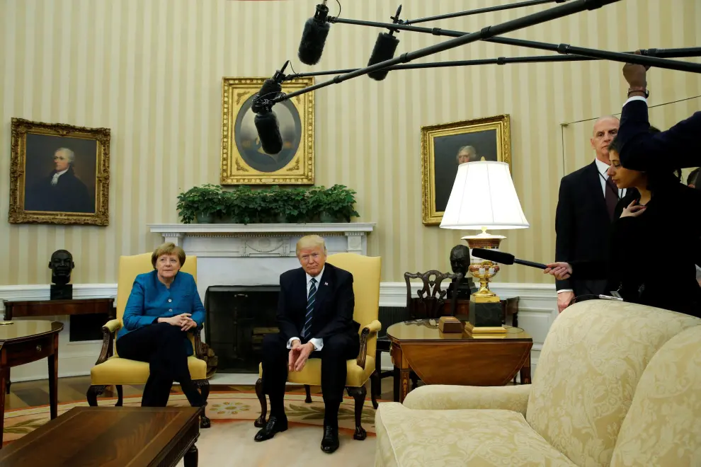 Merkel y Trump, durante su encuentro en la Casa Blanca el pasado marzo.
