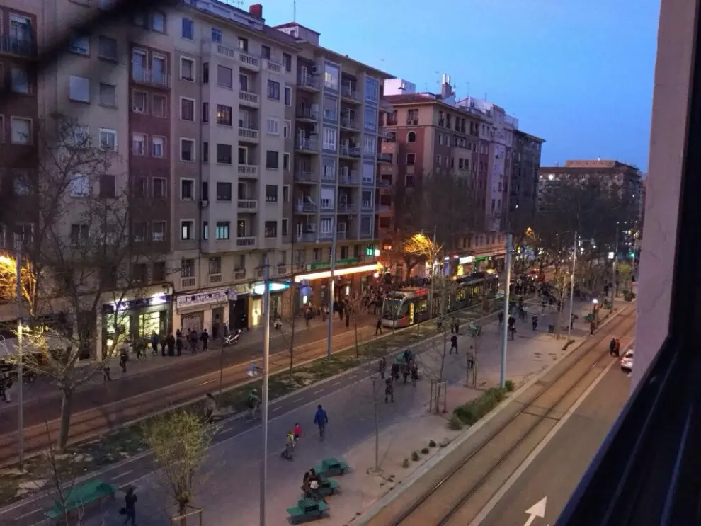 Atropello del tranvía en Zaragoza