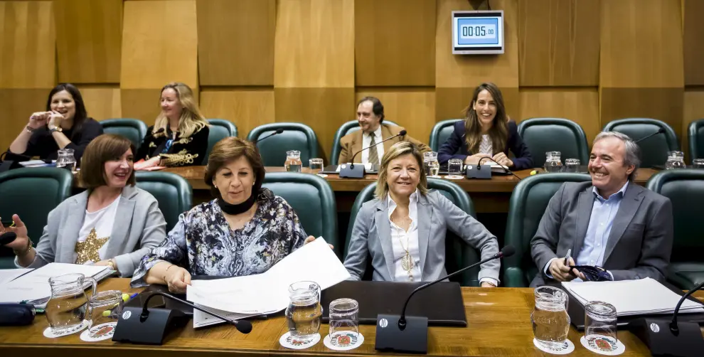Pleno en el Ayuntamiento de Zaragoza.