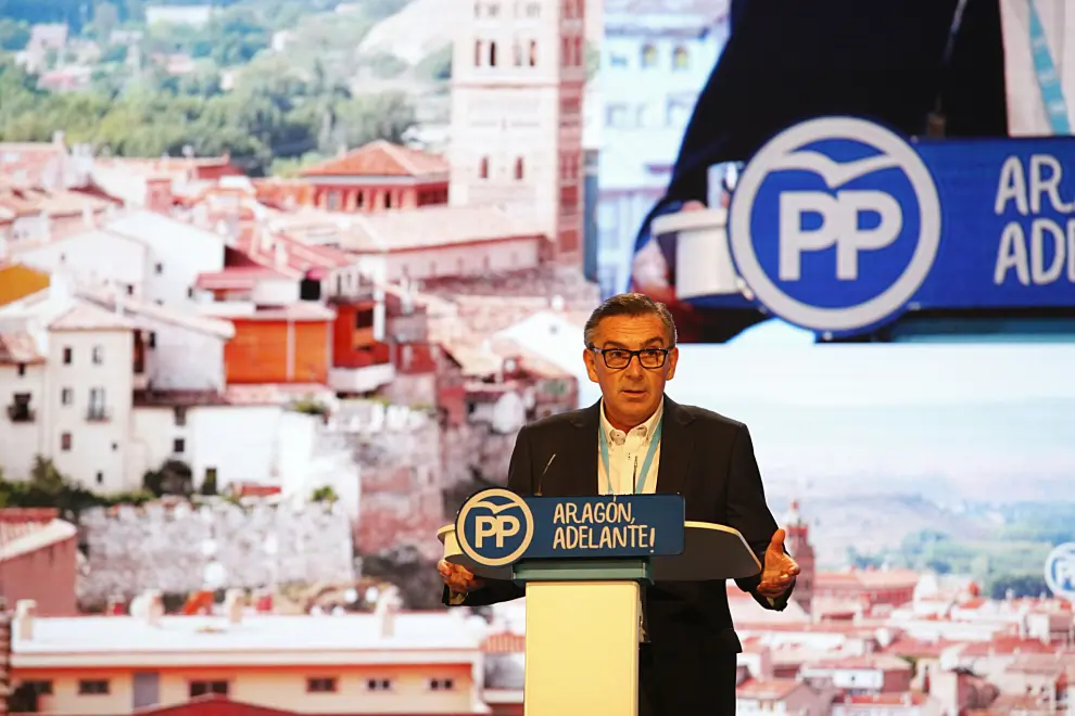Congreso autonómico del PP en el Palacio de los Congresos de Zaragoza.