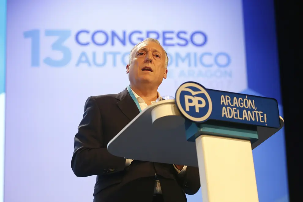 Congreso autonómico del PP en el Palacio de los Congresos de Zaragoza.