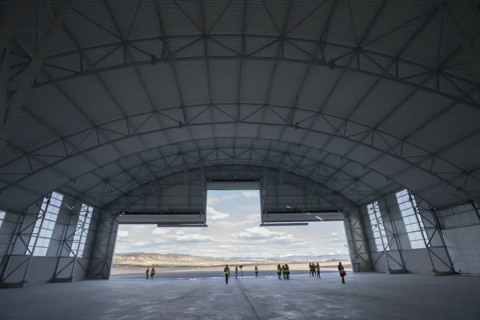 Vista del interior del nuevo hangar que será ocupado por la empresa Tarmac.
