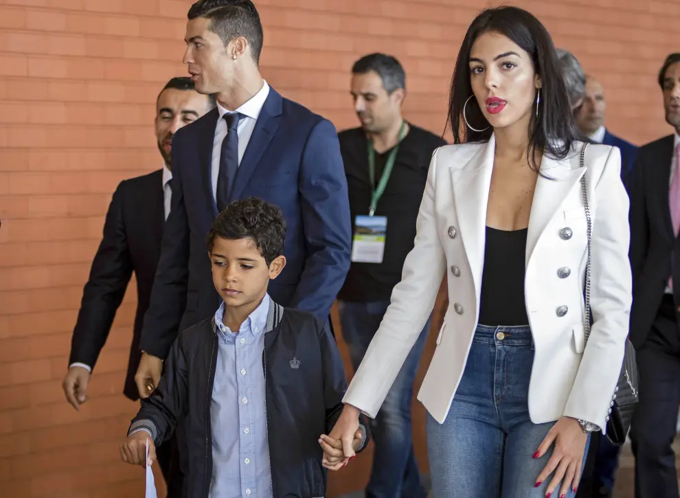 Cristiano Ronaldo y Georgina Rodríguez, este jueves en Madeira.