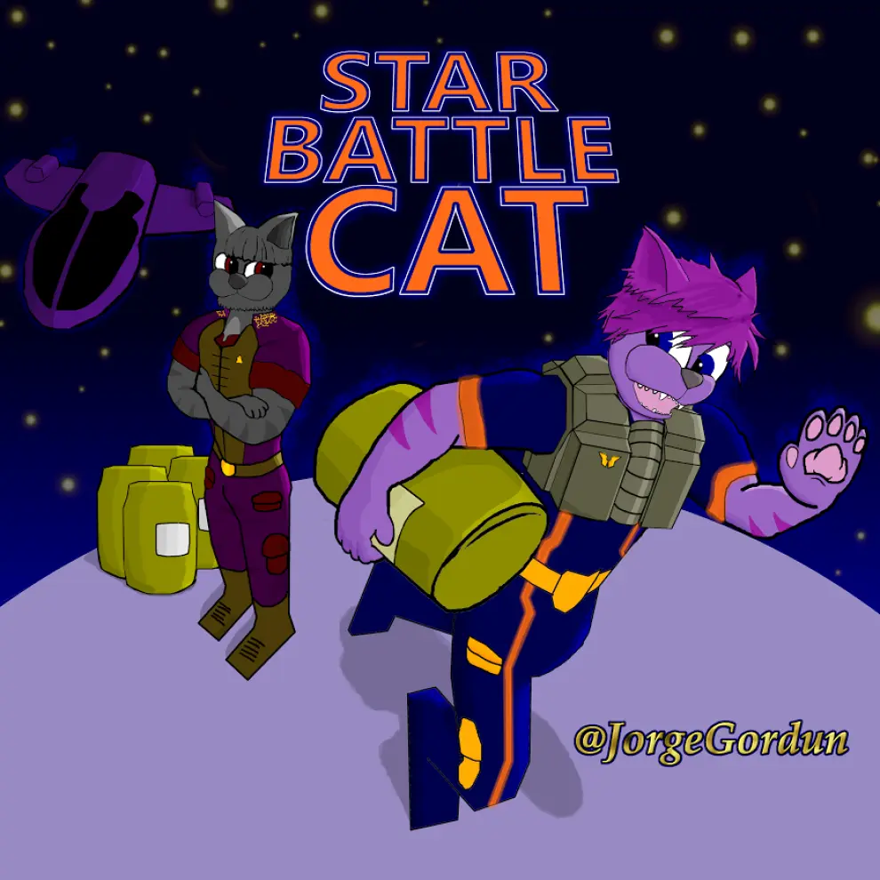 'Star Battle Cat' tiene estética retro y  presume de píxeles.