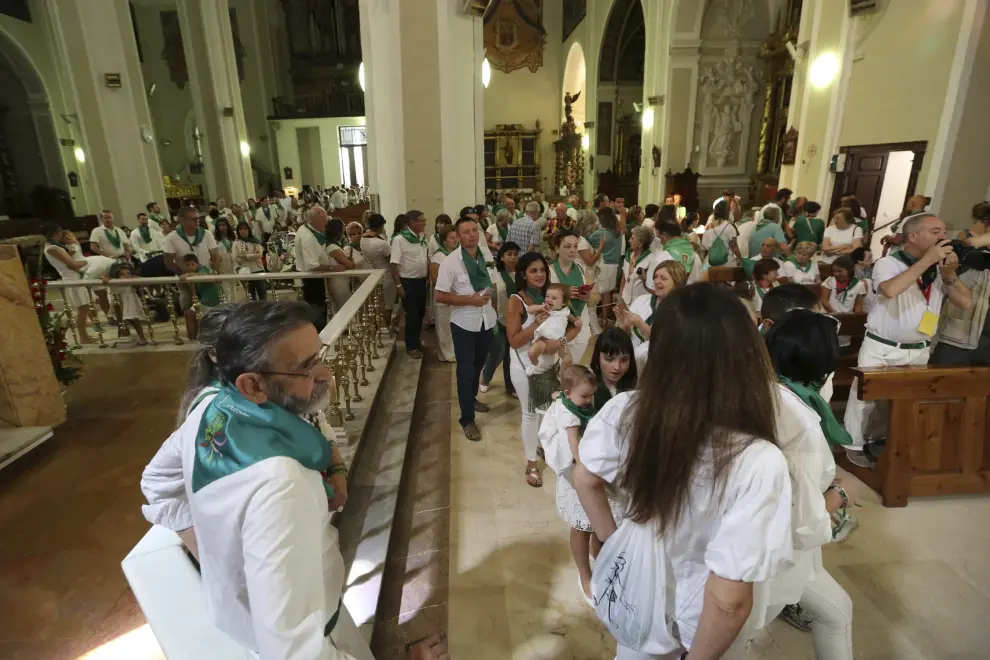 Los niños recibieron la bendición de San Lorenzo en la basílica.