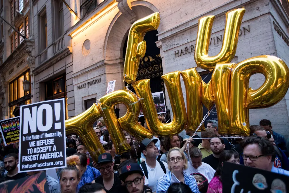 Protestas contra Trump en Nueva York