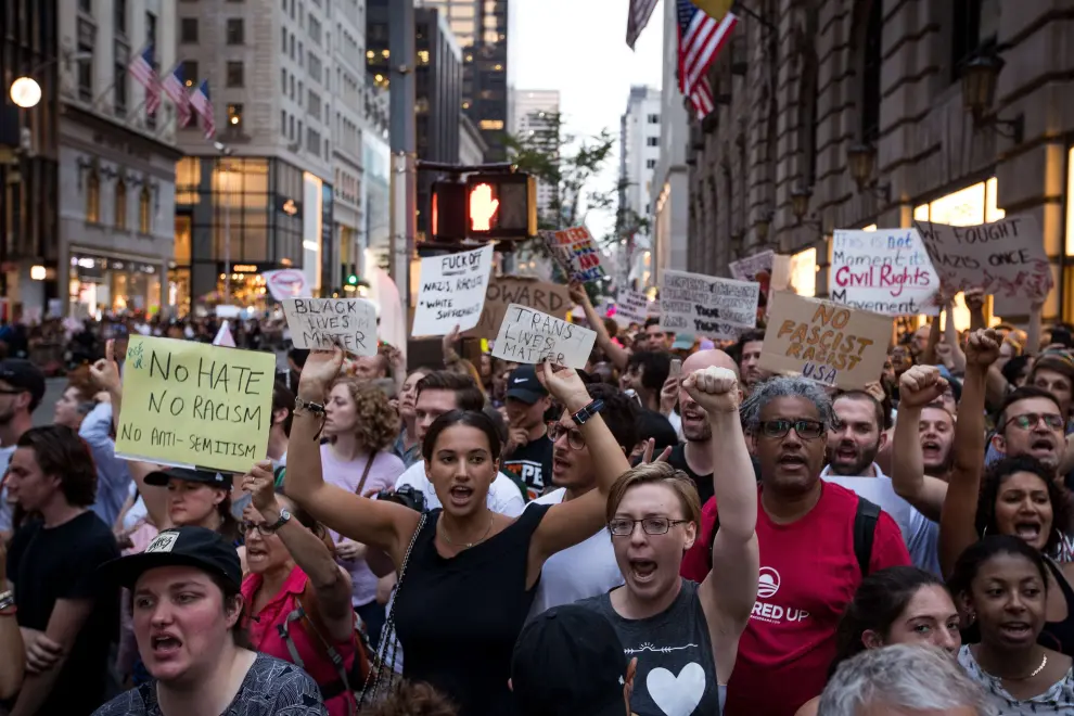 Protestas contra Trump en Nueva York