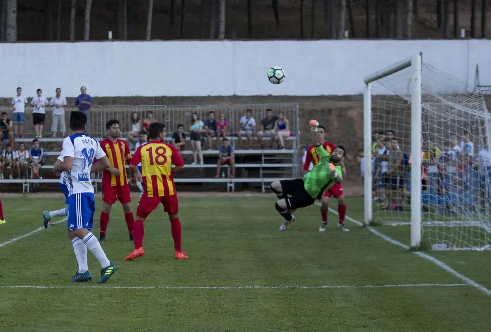 Empate entre el Real Zaragoza y el Morata en el partido de las peñas