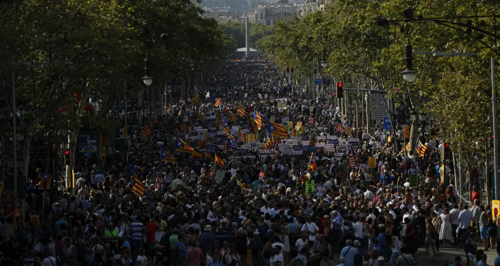 Barcelona sale a la calle en contra del terrorismo