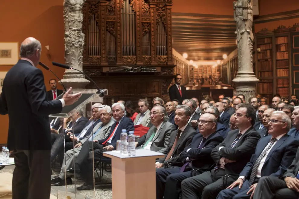 Conferencia de Luis de Guindos en Zaragoza