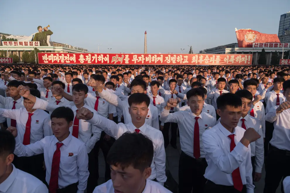 Pyongyang acoge una gran manifestación antiamericana
