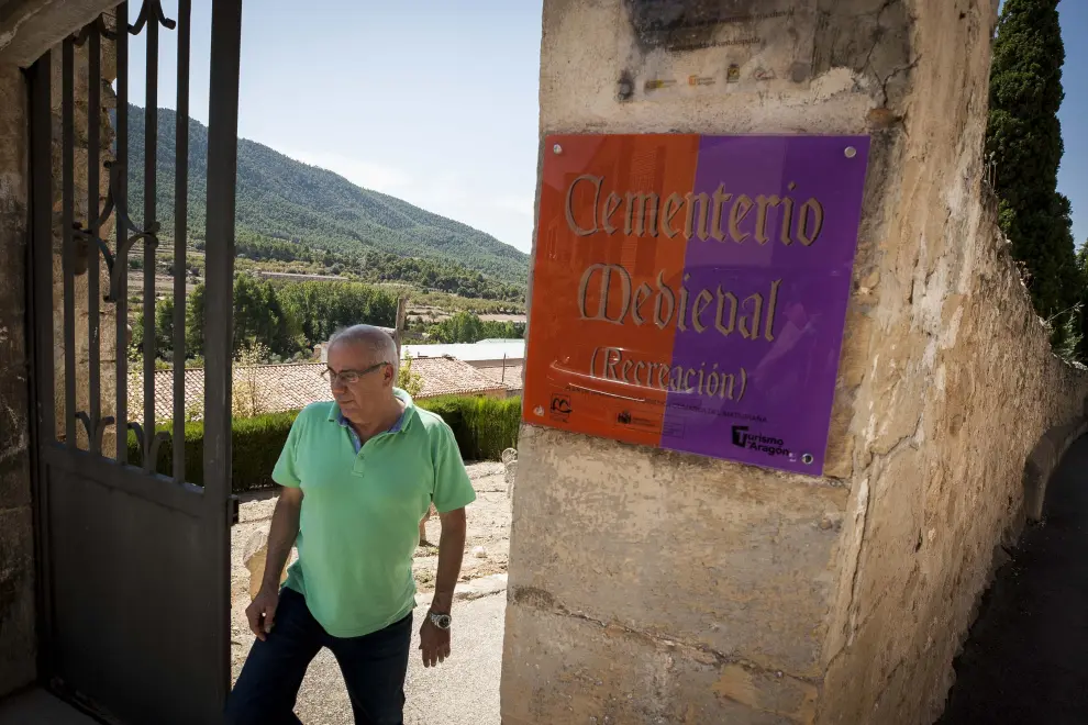 Antonio Albesa en la Recreación del Cementerio Medieval de Fuentespalda