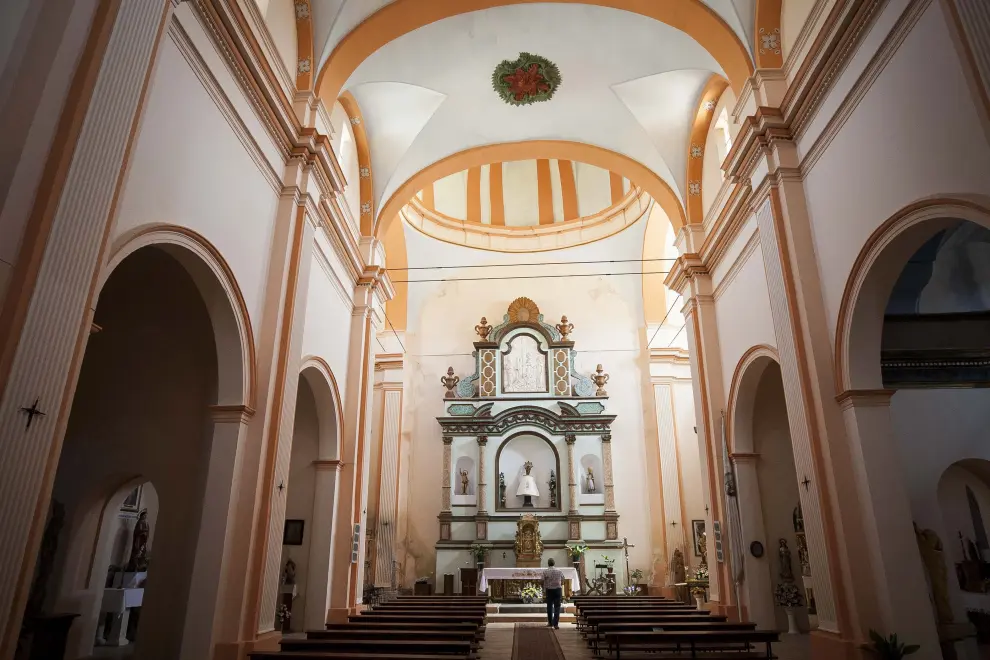 Interior de la Iglesia de la Santa Cruz.