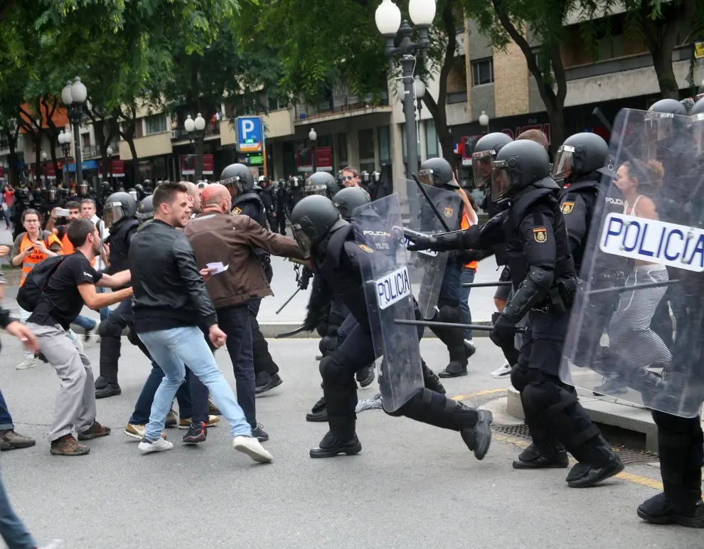 Una imagen de archivo del 1 de octubre en Cataluña