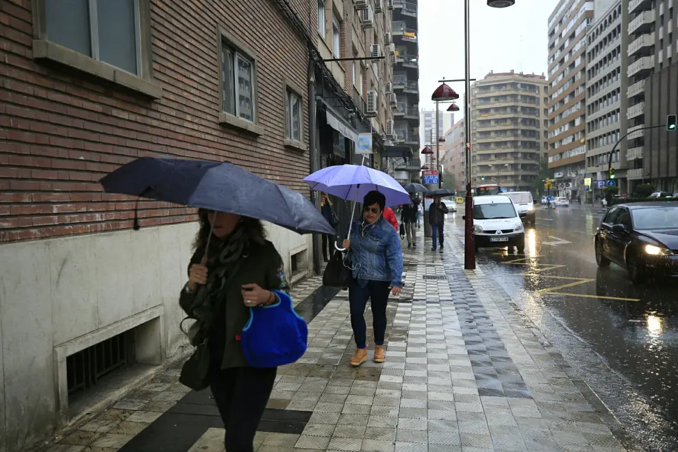 Llueve en Zaragoza