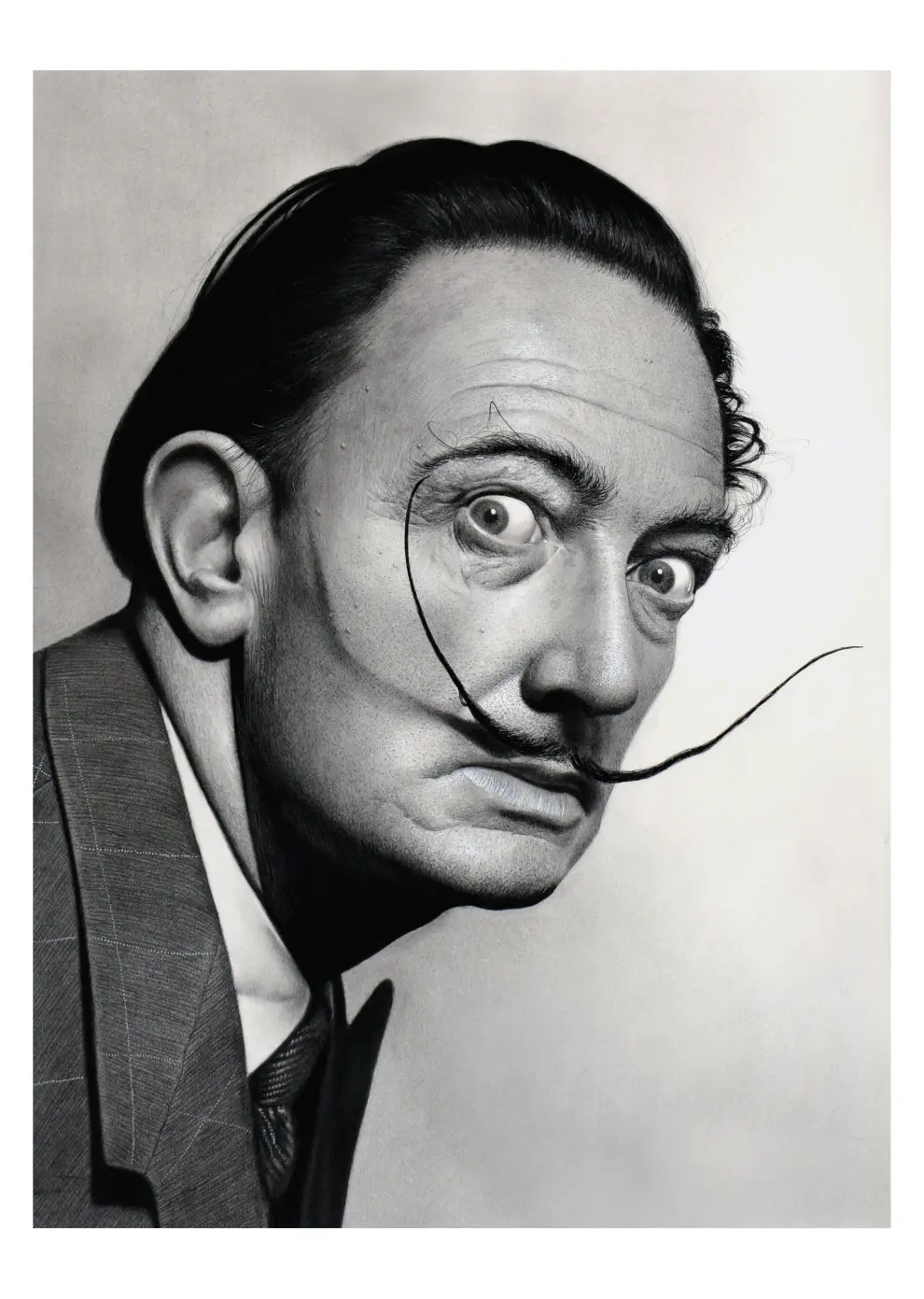 Dalí, por Juan Martín Villate, pintor hiperrealista zaragozano