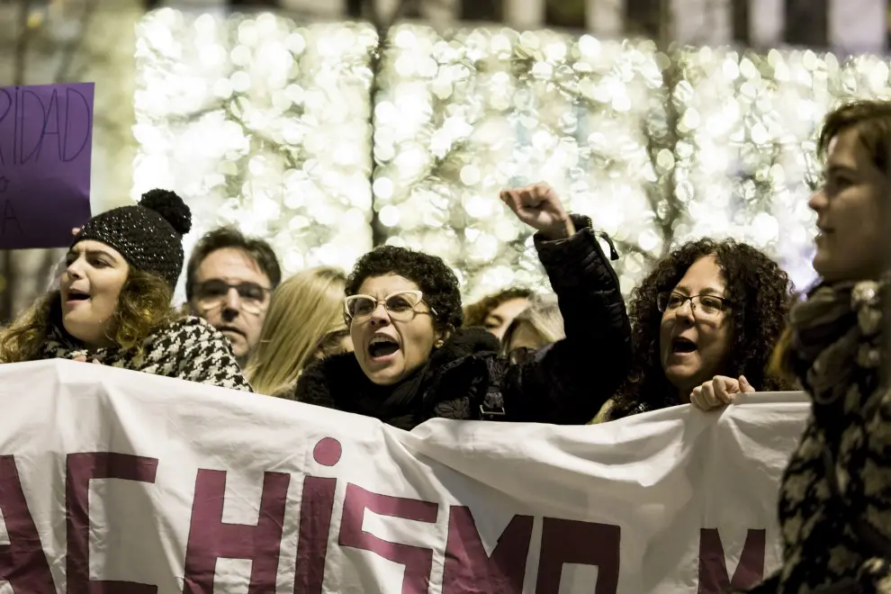 Concentración en Zaragoza contra la violencia machista