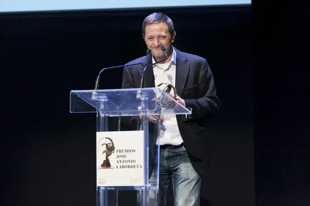 Ignacio Martínez de Pisón en los premios José Antonio Labordeta.