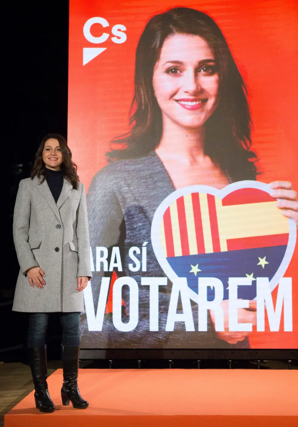 Inés Arrimadas en un acto de campaña