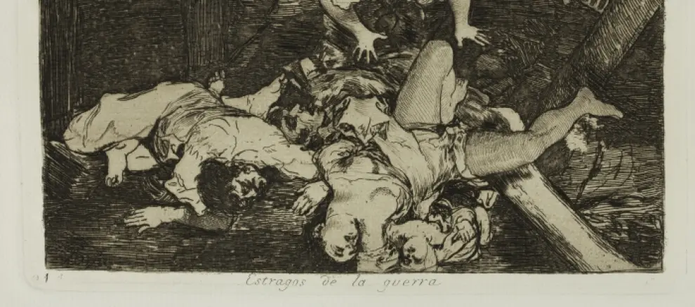 Francisco de Goya y Lucientes, Estragos de la guerra. Desastres de la Guerra, 30. Museo de Zaragoza.