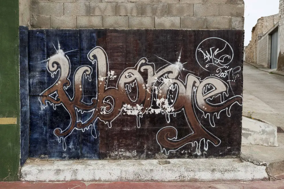 Graffiti en Alborge.