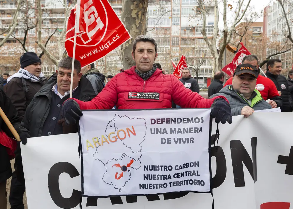 Protesta de los mineros en Madrid