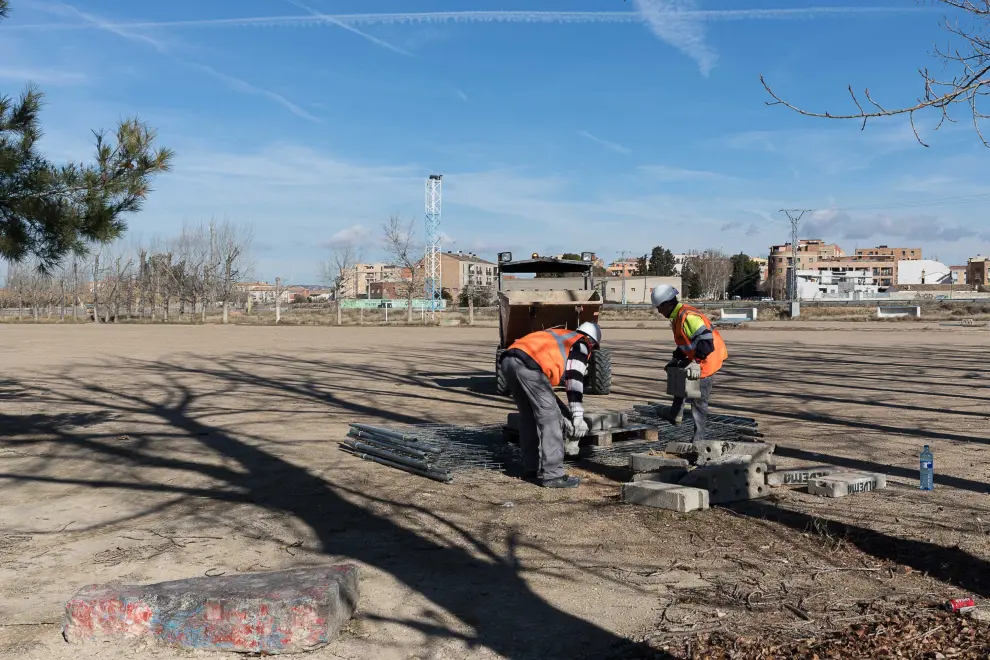 Comienzan las obras para reformar el Campo Municipal de Fútbol de Casetas