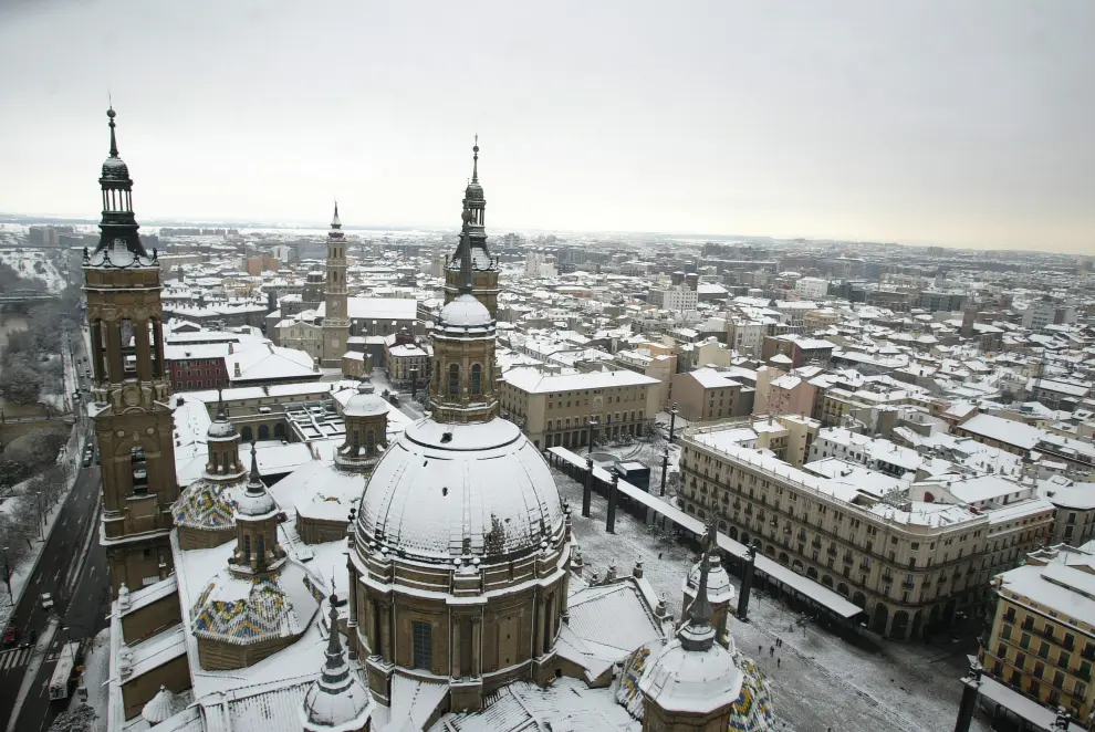 La nevada de 2005 que colapsó Zaragoza