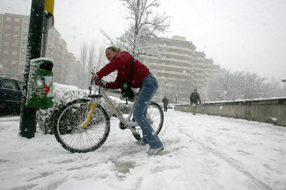 La nevada de 2005 que colapsó Zaragoza