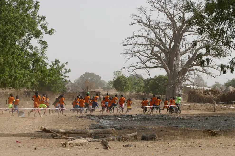 Carrera Niños de África, en Kabacoto.