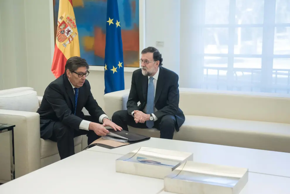 Reunión de Arturo Aliaga y Mariano Rajoy
