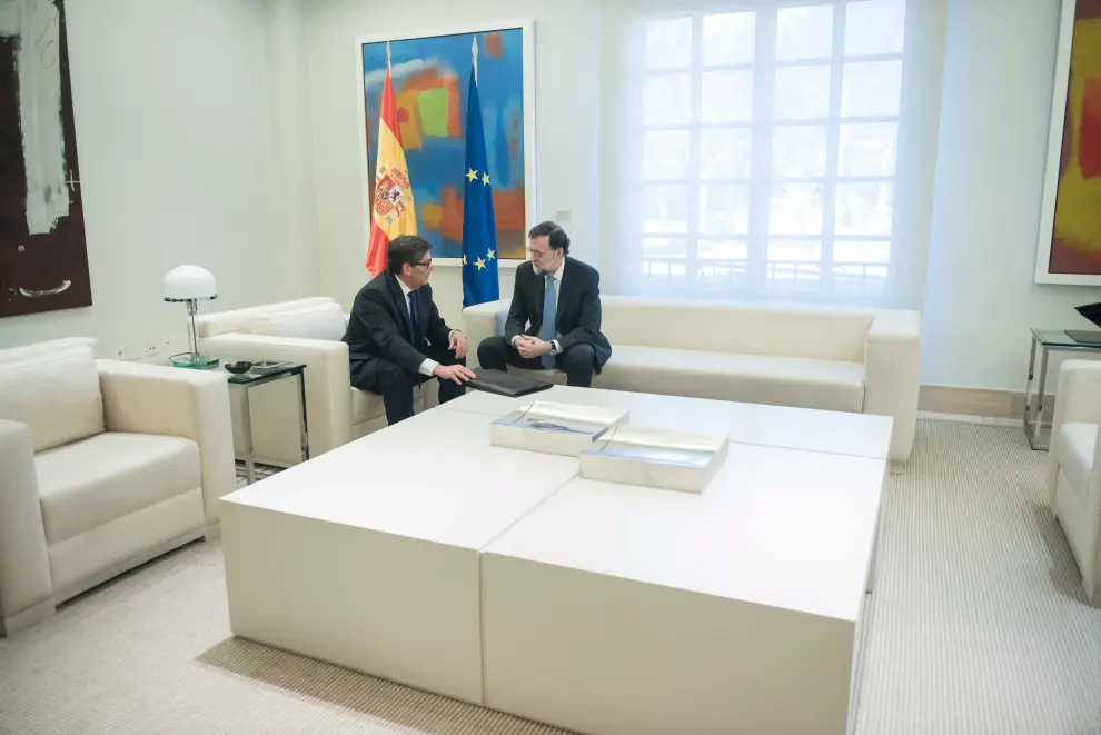 Reunión de Arturo Aliaga y Mariano Rajoy