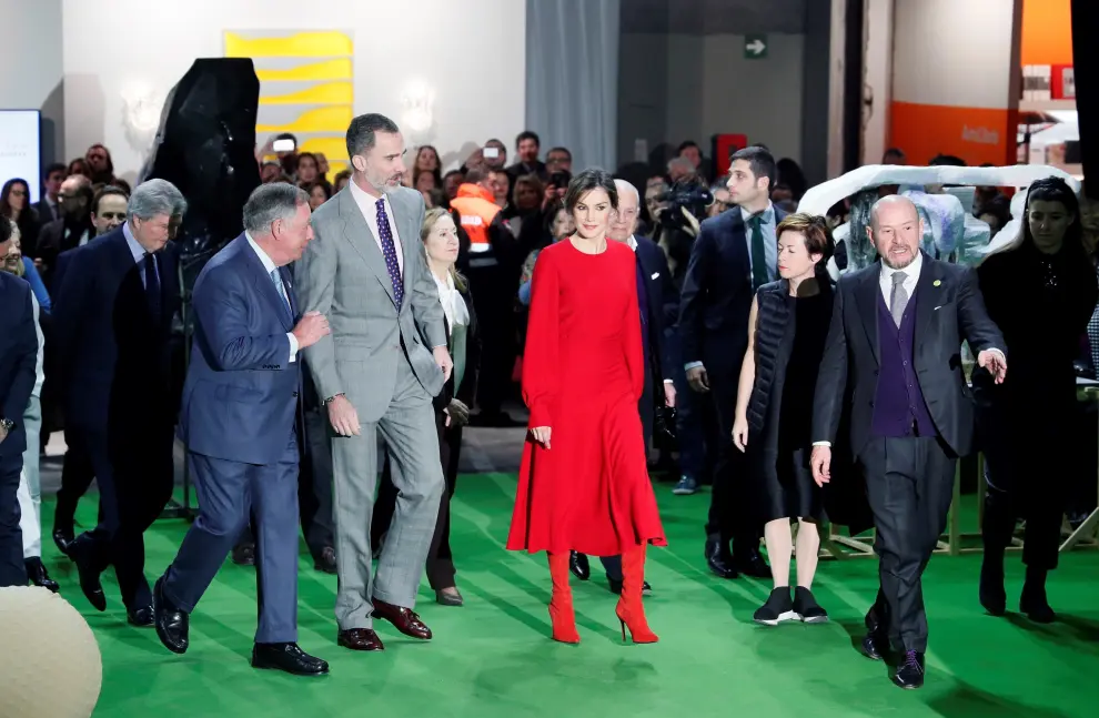 El presidente de Ifema, junto al Rey, en la inauguración de la Feria ARCO 2018.